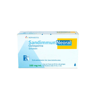 compare product Sandimmun Neoral Ciclosporina 100 mg/ mL Emulsión con 2 jeringas dosificadoras