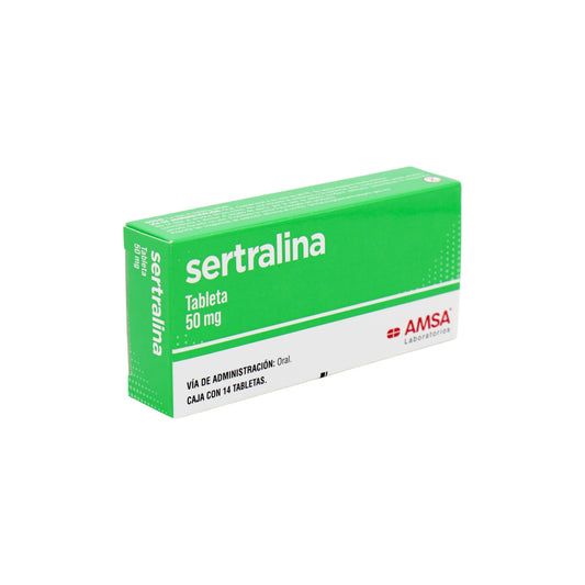 Sertralina 50 mg, 14 tabletas