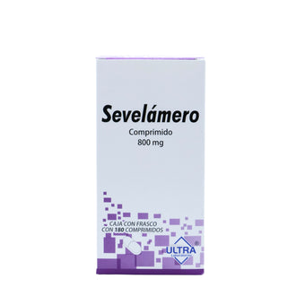 compare product Sevelámero 800 mg, 180 comprimidos