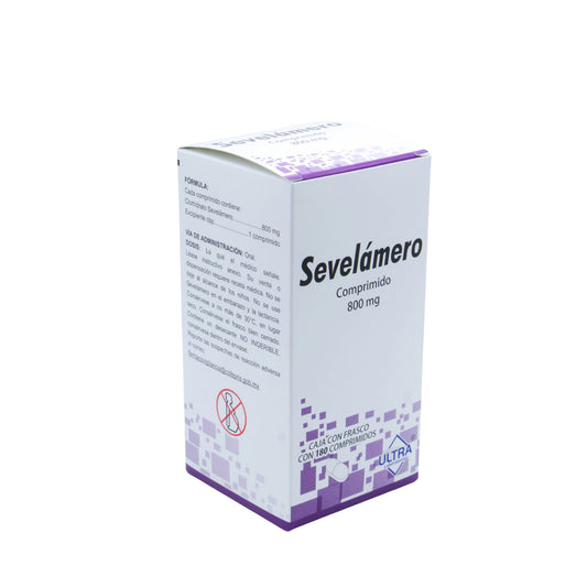 Sevelámero 800 mg, 180 comprimidos