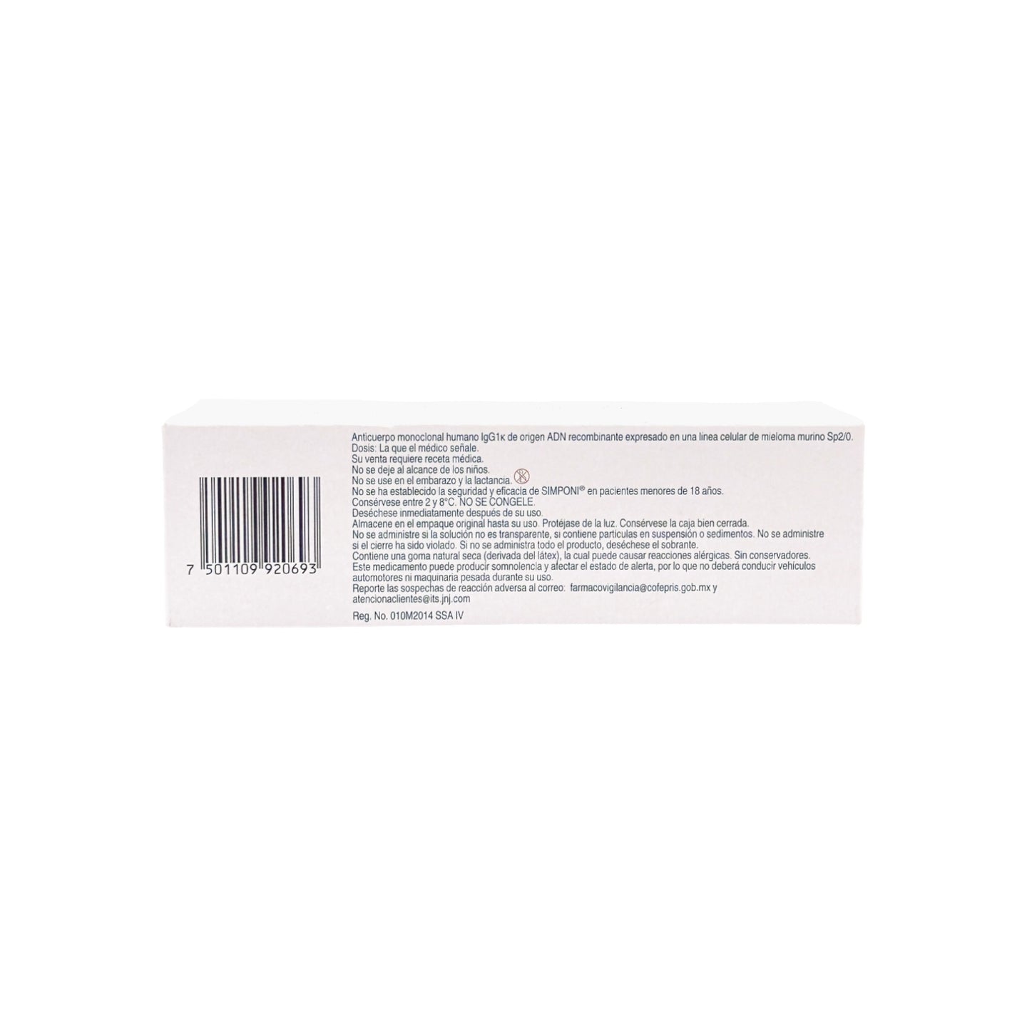 Simponi Golimumab 50 mg/0.5mL, Solución - Zuca MedLine