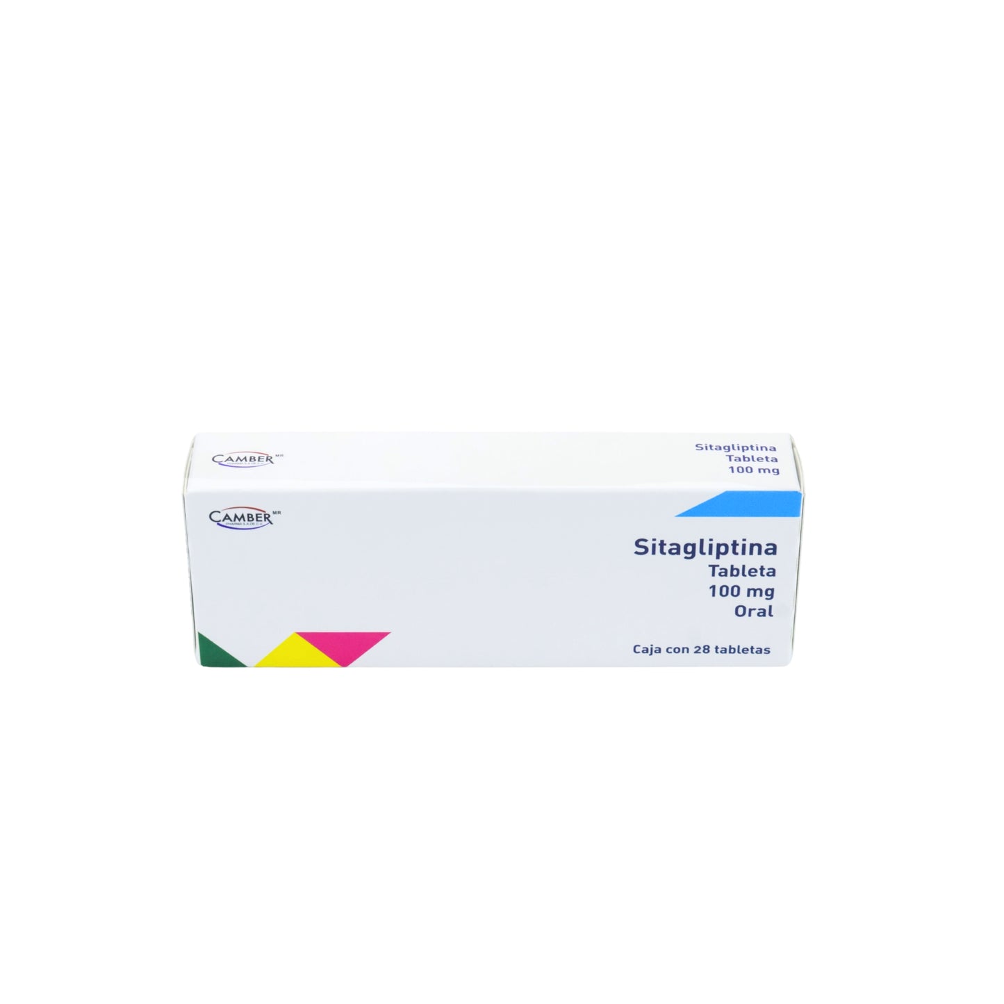 Sitagliptina 100 mg Caja con 28 Tabletas