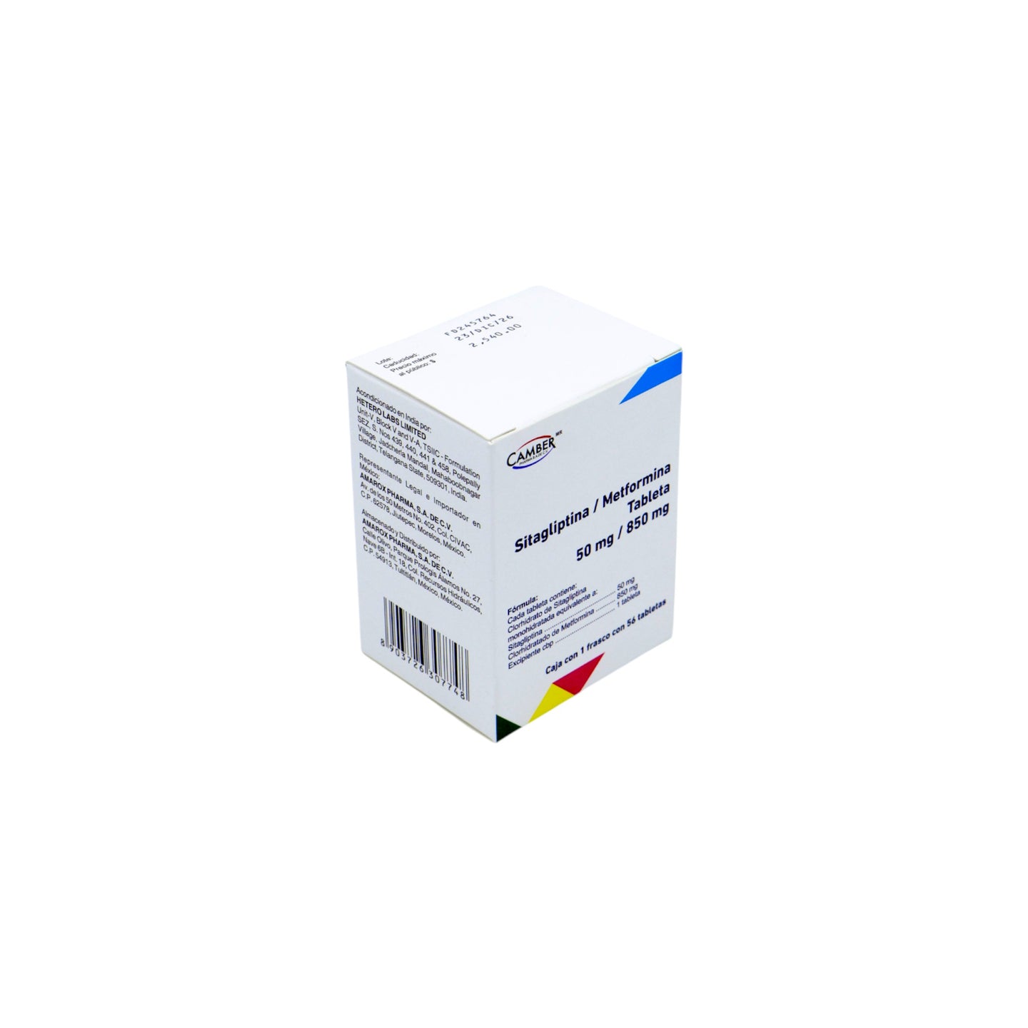 Sitagliptina_Metformina_Camber_56Tabletas50mg.850mg2