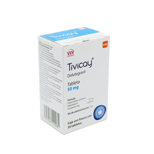 Tivicay 50 mg Caja con 30 tabletas