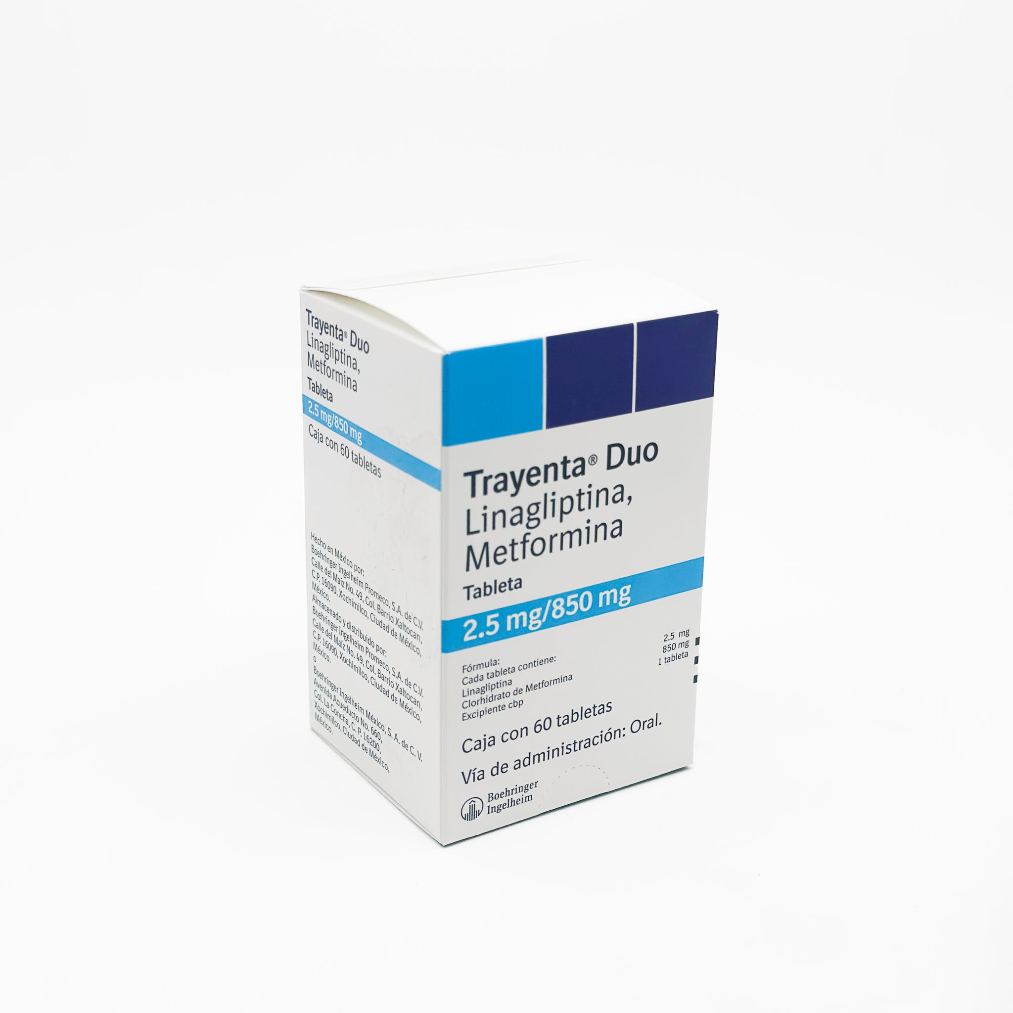 Trayenta Duo 2.5 mg 850 mg 60 tabletas - Zuca MedLine