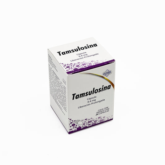 Tamsulosina 0.4 mg, 20 Cápsulas