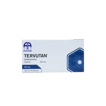 compare product Tervutan Oxitetraciclina 500 mg, 16 cápsulas