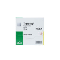 Transtec 20 mg Caja con 4 parches