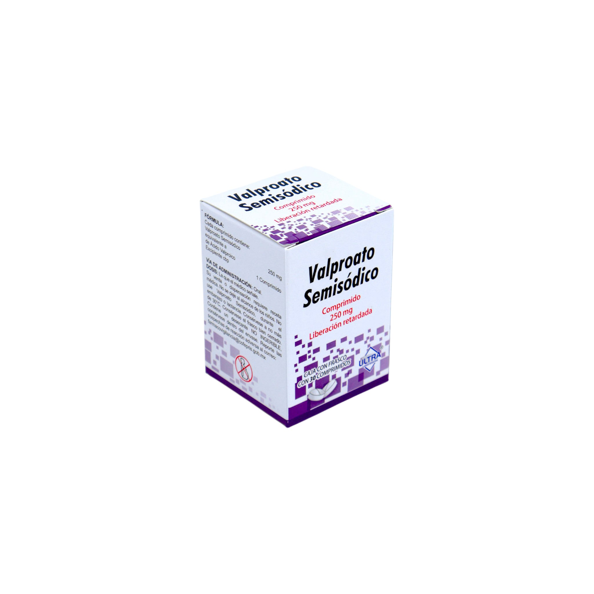 Valproato Semisódico de 250mg Caja C/30 - Zuca MedLine