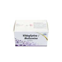 Vildagliptina Metformina 50mg, 850mg Caja C/60