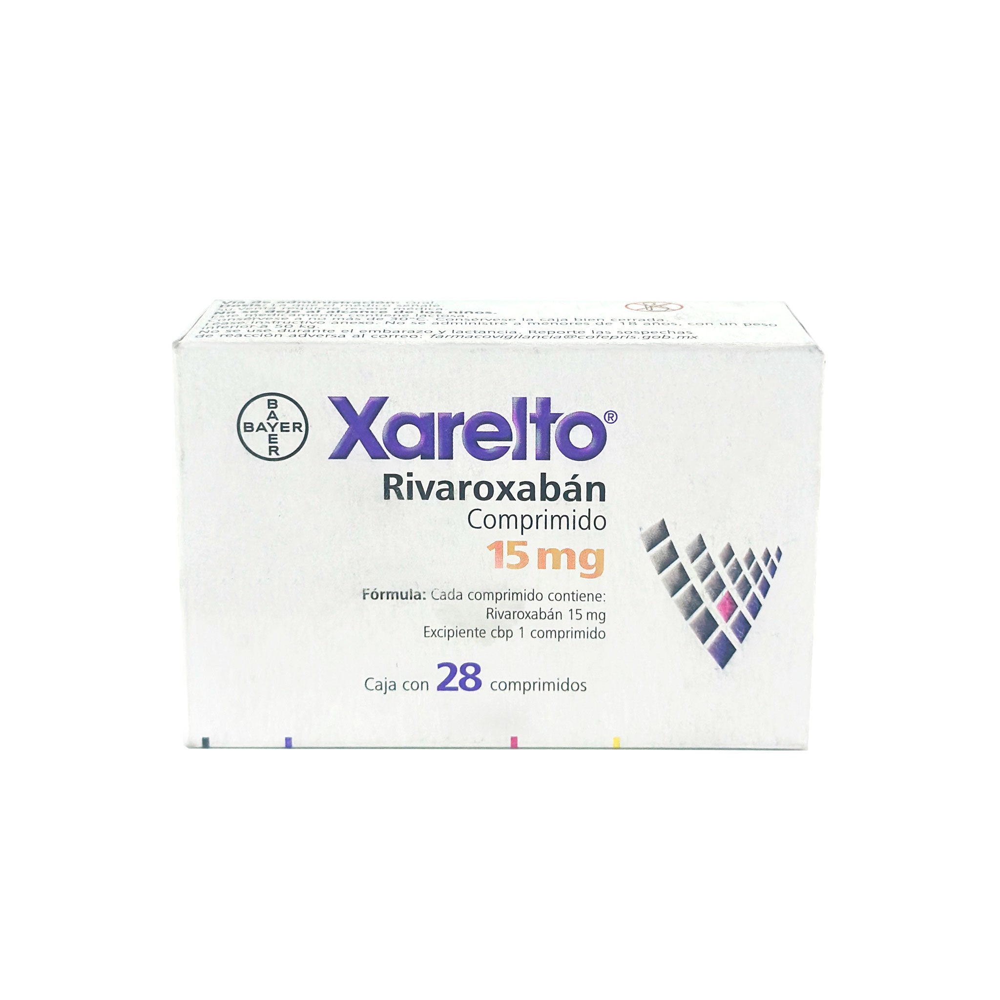 Xarelto 15 mg Caja C/ 28 comprimidos Rivaoxabán - Zuca MedLine