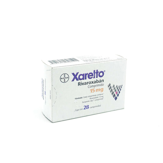 Xarelto 15 mg Caja C/ 28 comprimidos Rivaoxabán
