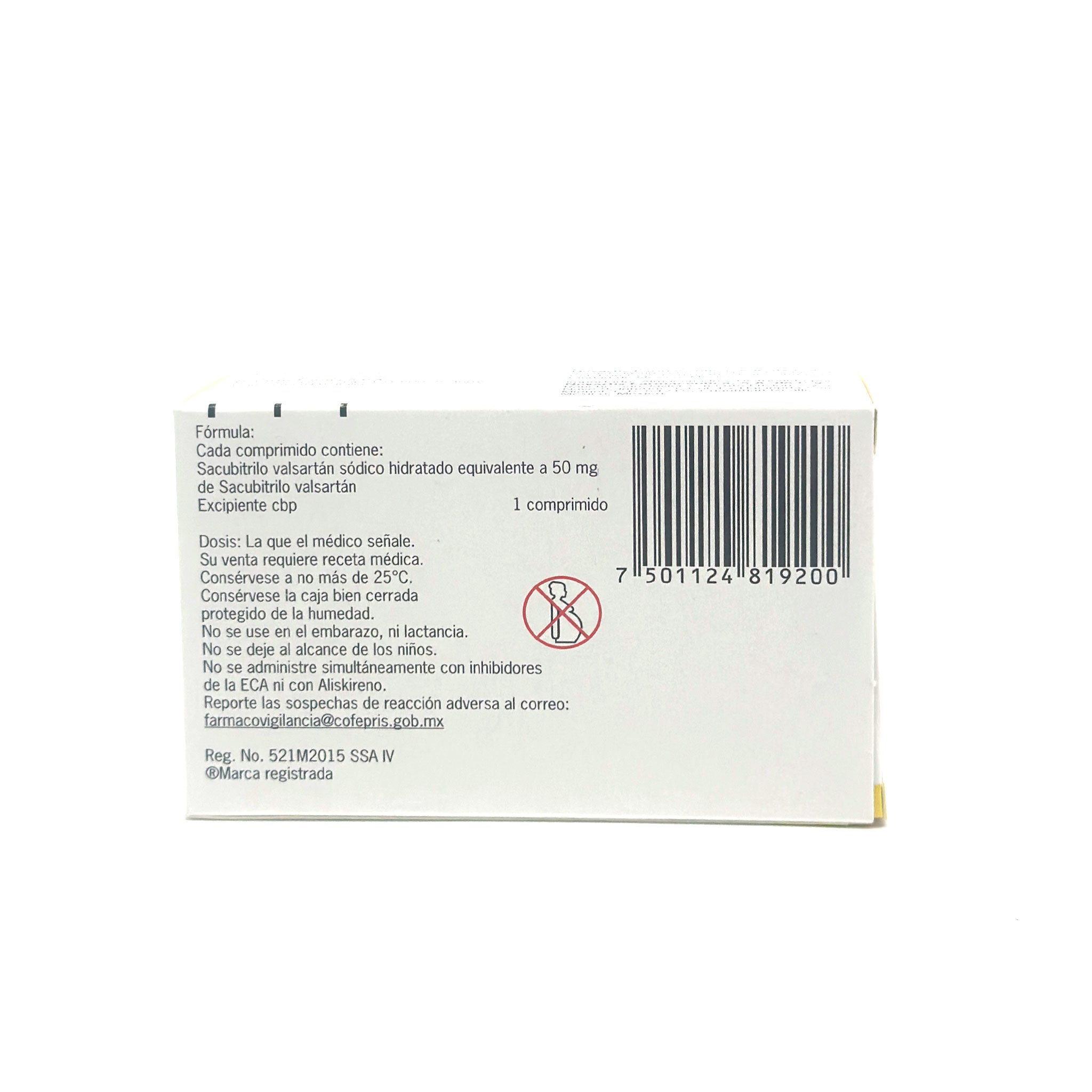 Entresto 50 mg Caja C/ 30 comprimidos Sacubitrilo valsartán - Zuca MedLine