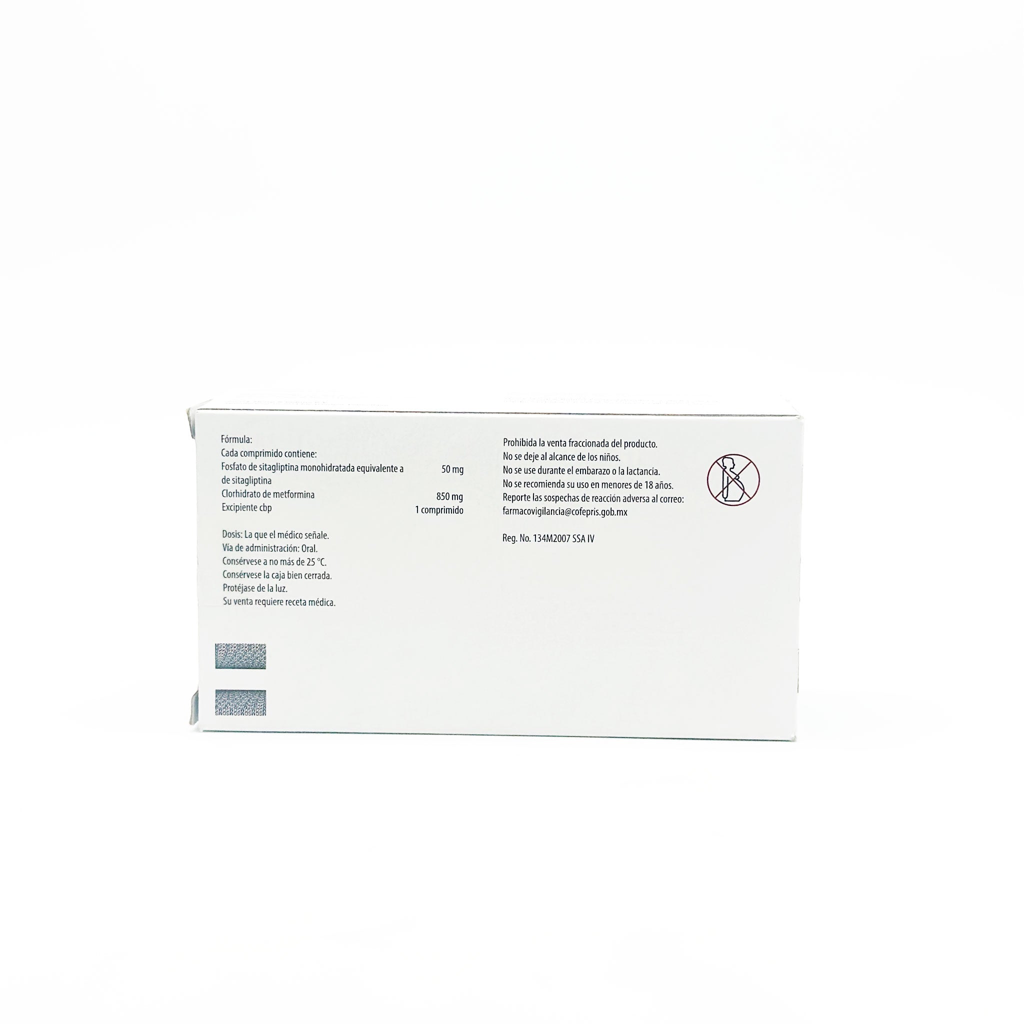 Janumet 50mg / 850 mg Caja C/ 56 comprimidos Sitagliptina - Zuca MedLine