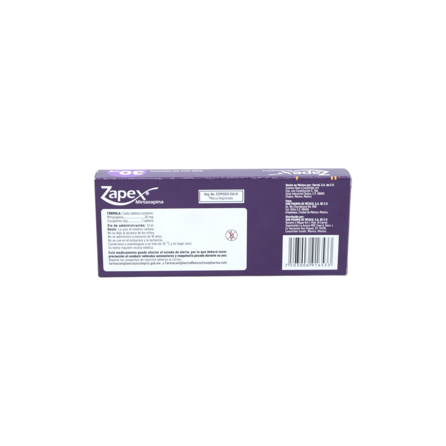 Zapex_Mirtazapina_30Tabletas30mg2