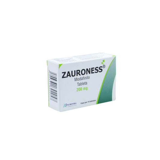 Zauroness Modafinilo 200 mg, 14 Tabletas