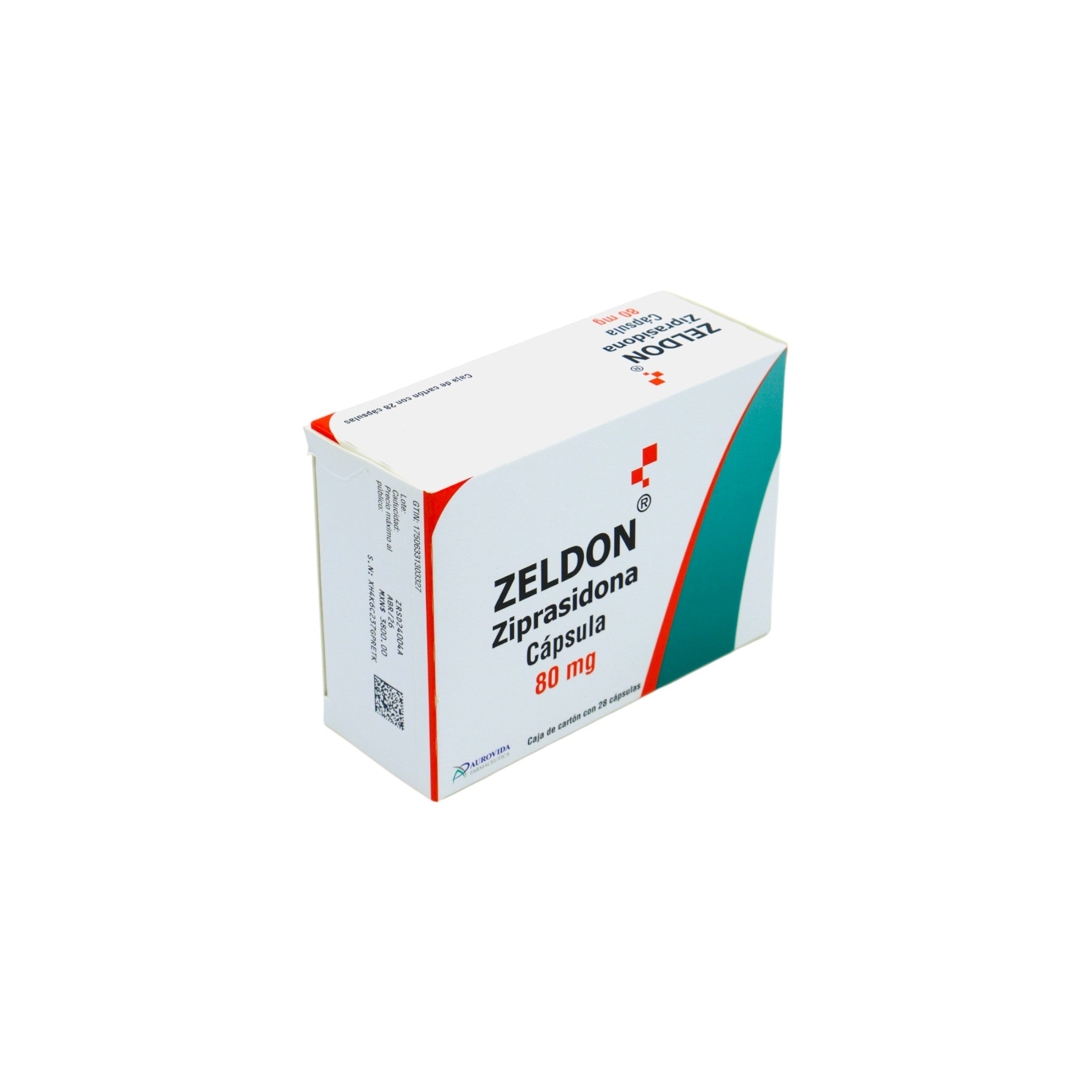 Zeldon Ziprasidona 80 mg, 28 Cápsulas - Zuca MedLine