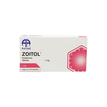 compare product Zoitol Anastrozol de 1 mg, 28 Tabletas