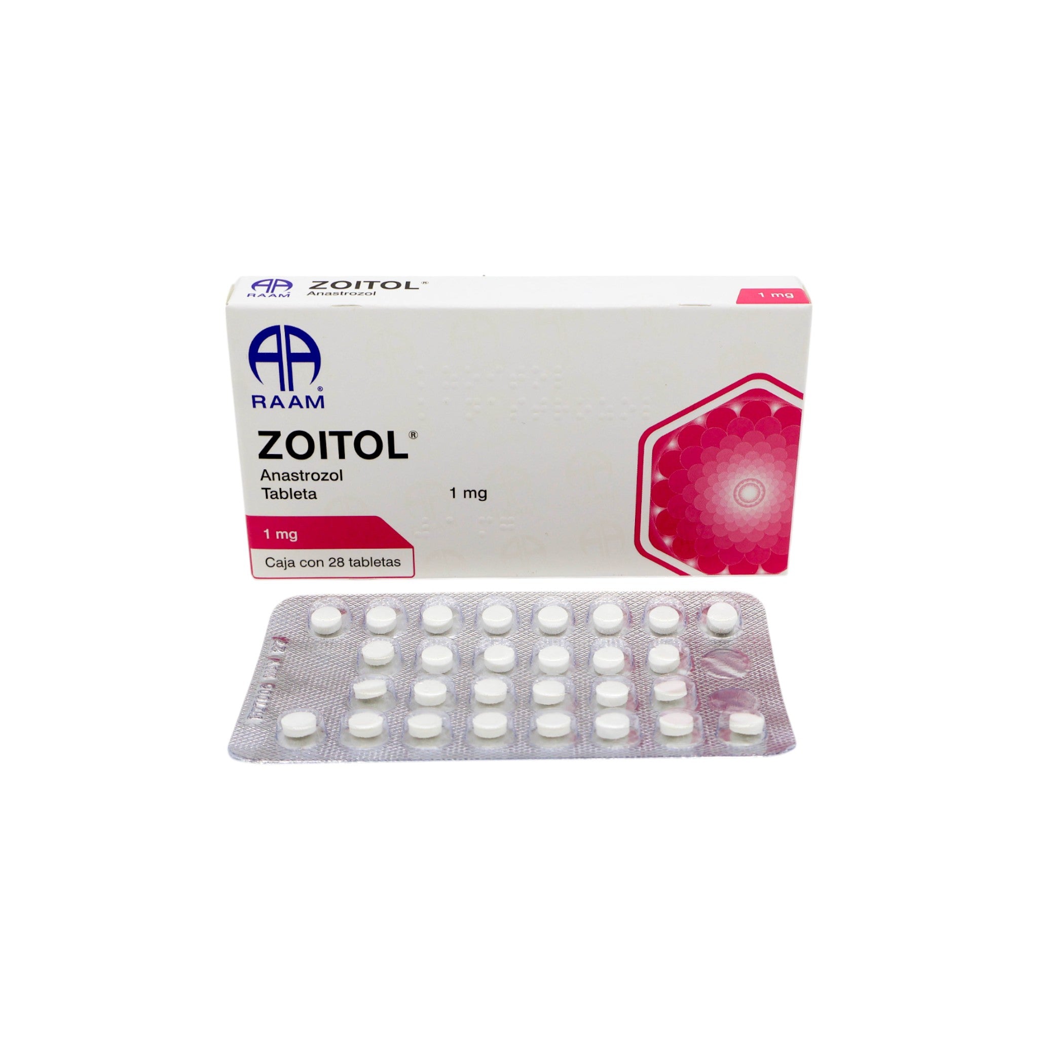 Zoitol Anastrozol de 1 mg Caja C/28 - Zuca MedLine