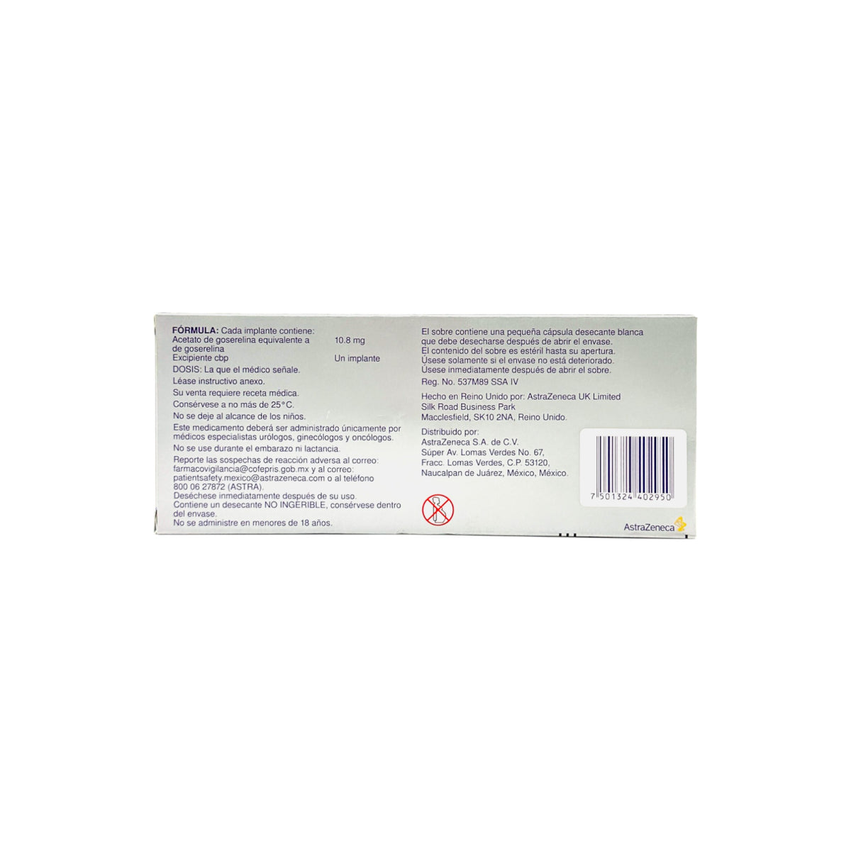Zoladex Goserelina 10.8 mg, Implante