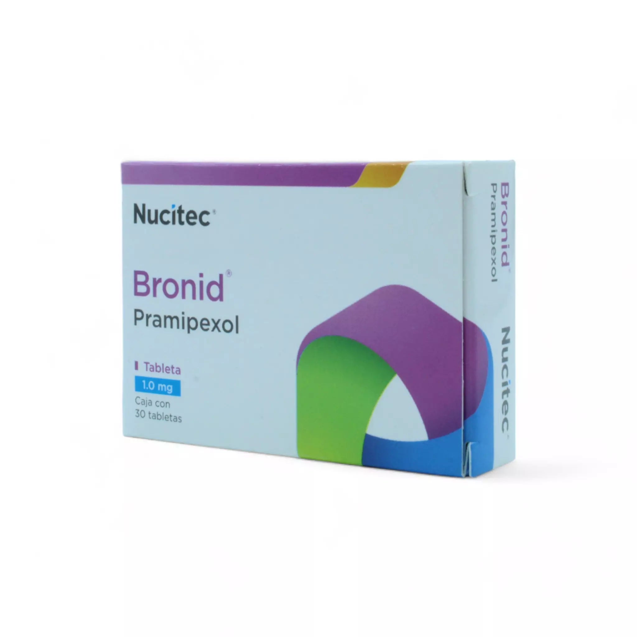 Bronid 1 mg Caja C/ 30 tabletas Pramipexol