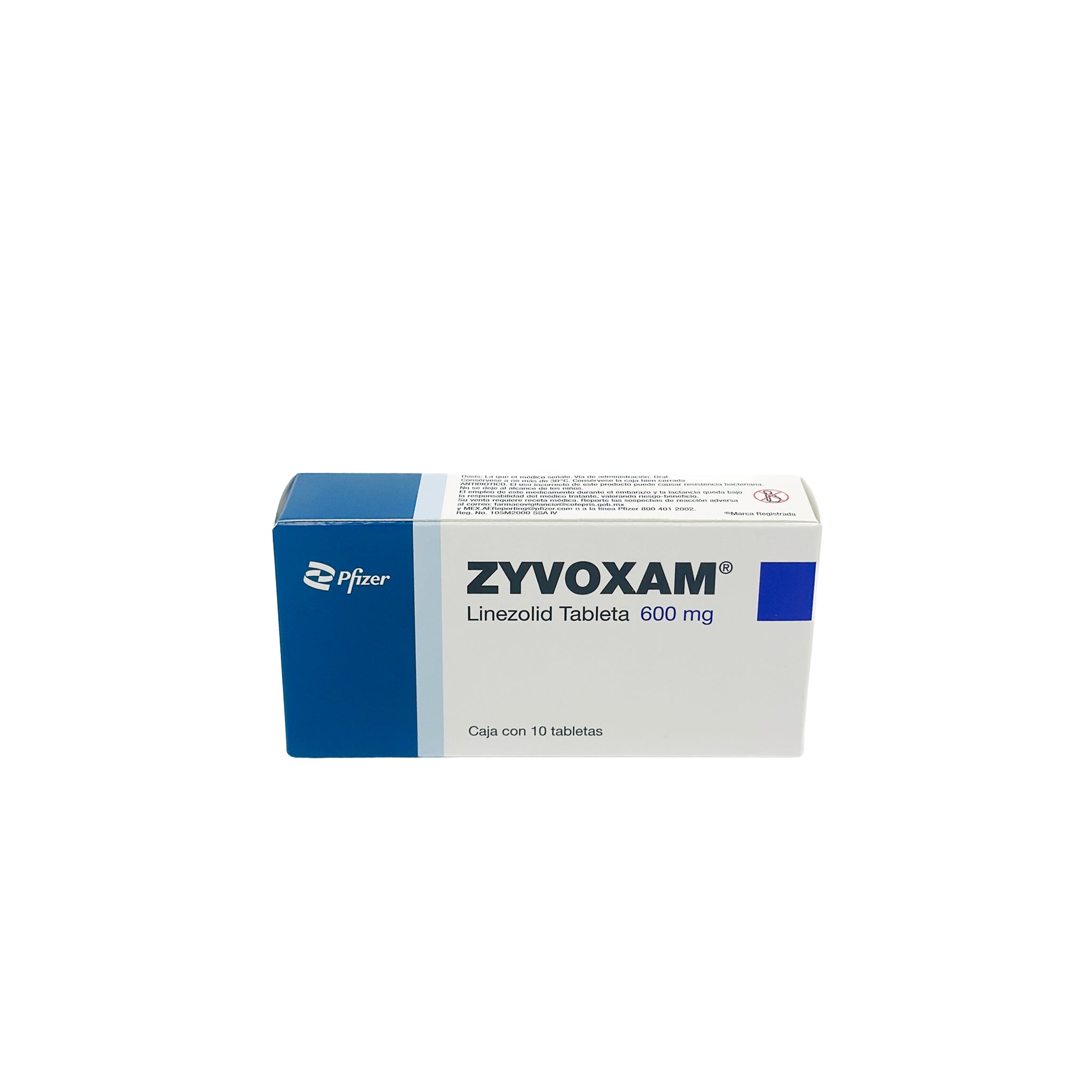 Zyvoxam 600 mg Oral 10 tabletas - Zuca MedLine