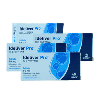 compare product Ideliver Pro Duloxetina de 60 mg Caja C/14 Paquete de 4
