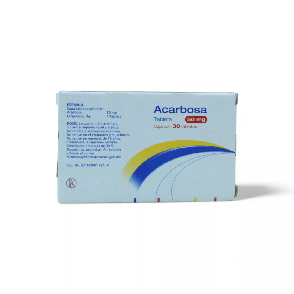 Acarbosa de 50 mg Caja C/30 - Zuca MedLine