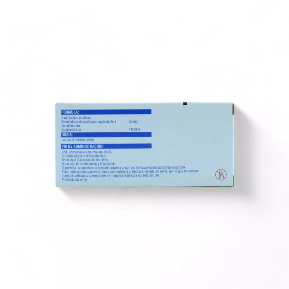Citalopram de 20 mg Caja C/28 - Zuca MedLine