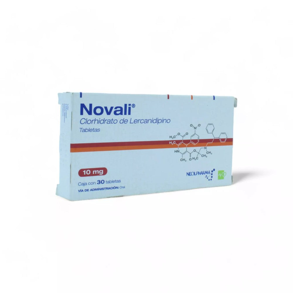 Novali Clorhidrato de Lercanidipino de 10 mg Caja C/30 - Zuca MedLine