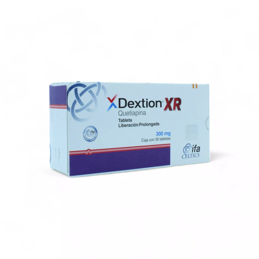 Dextion XR Quetiapina de 300 mg Caja C/30 - Zuca MedLine