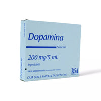 Dopamina de 200 mg / 5 mL Caja C/5