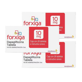 compare product Forxiga Dapagliflozina 10mg Caja C/28 Paquete de 3