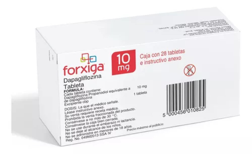 Forxiga Dapagliflozina 10 mg Caja C/28 - Zuca MedLine