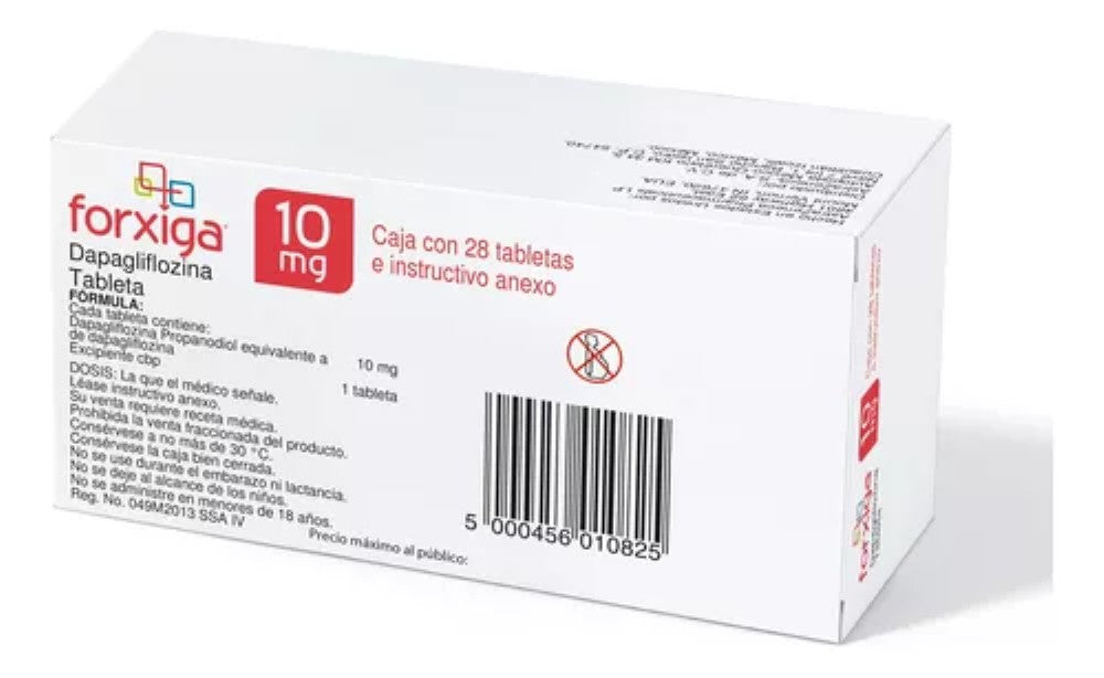 Forxiga Dapagliflozina 10 mg Caja C/28 - Zuca MedLine