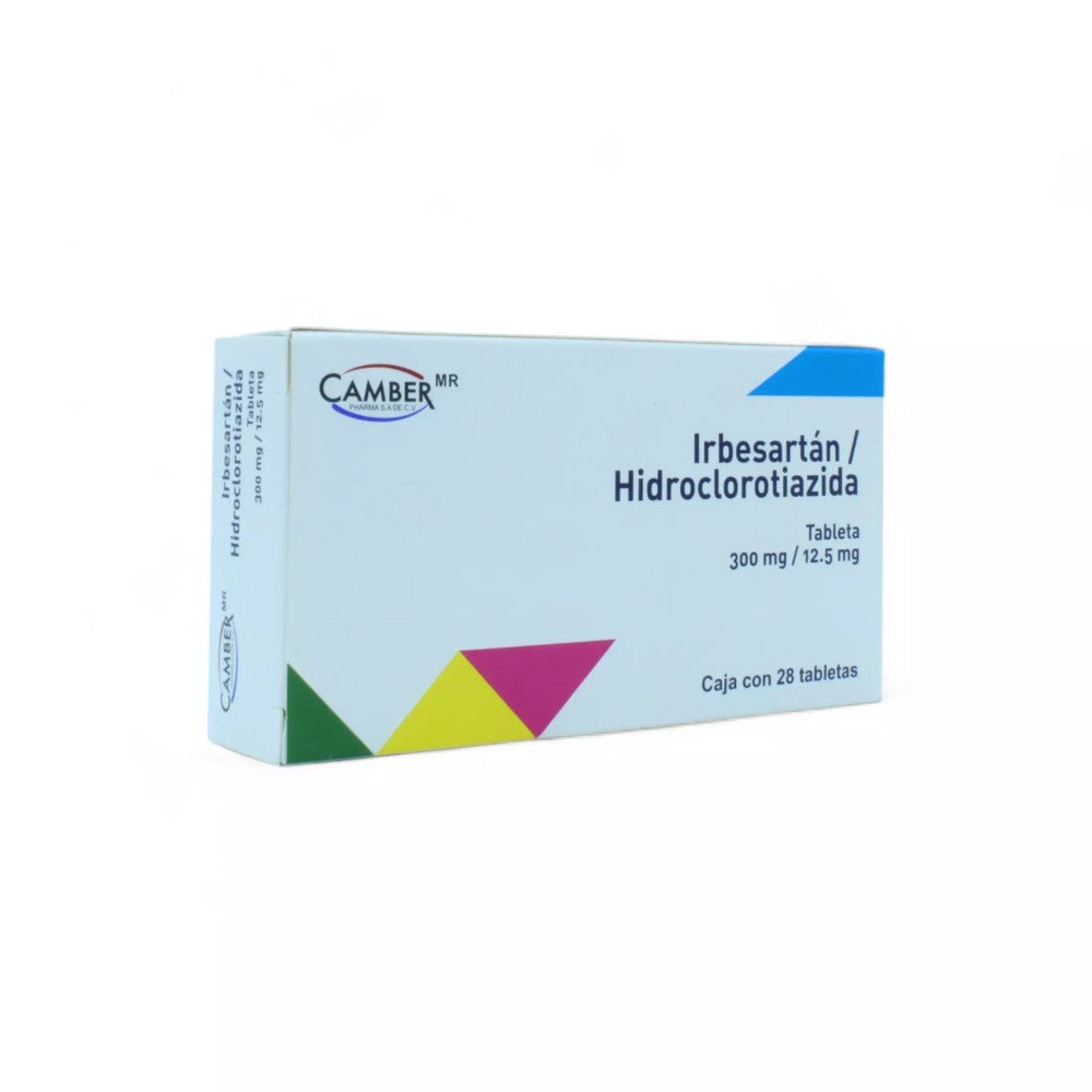 Ibersatán/Hidroclorotiazida de 300mg/12.5mg Caja con 28 - Zuca MedLine