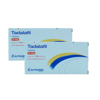 compare product Tadalafil de 5 mg Caja C/14 Paquete de 2
