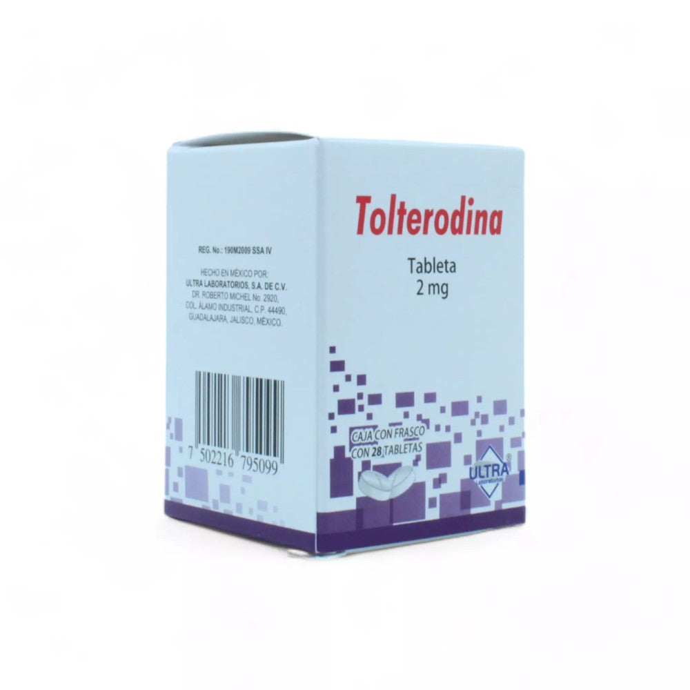Tolterodina de 2mg Caja C/28 - Zuca MedLine