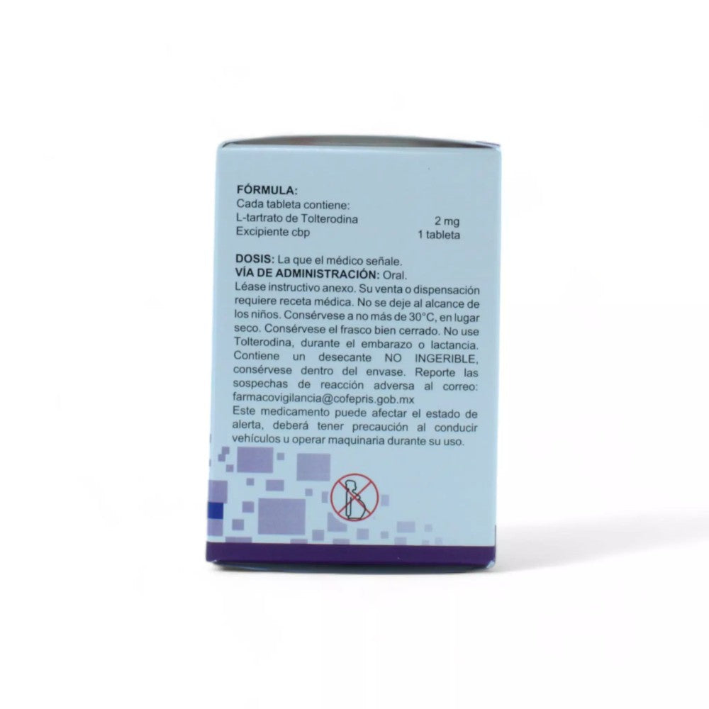 Tolterodina de 2mg Caja C/28 - Zuca MedLine