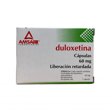 Duloxetina Cápsulas 60 mg Caja C/14 Vista Frontal